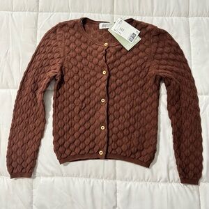 H&M little girls brown Cardigain